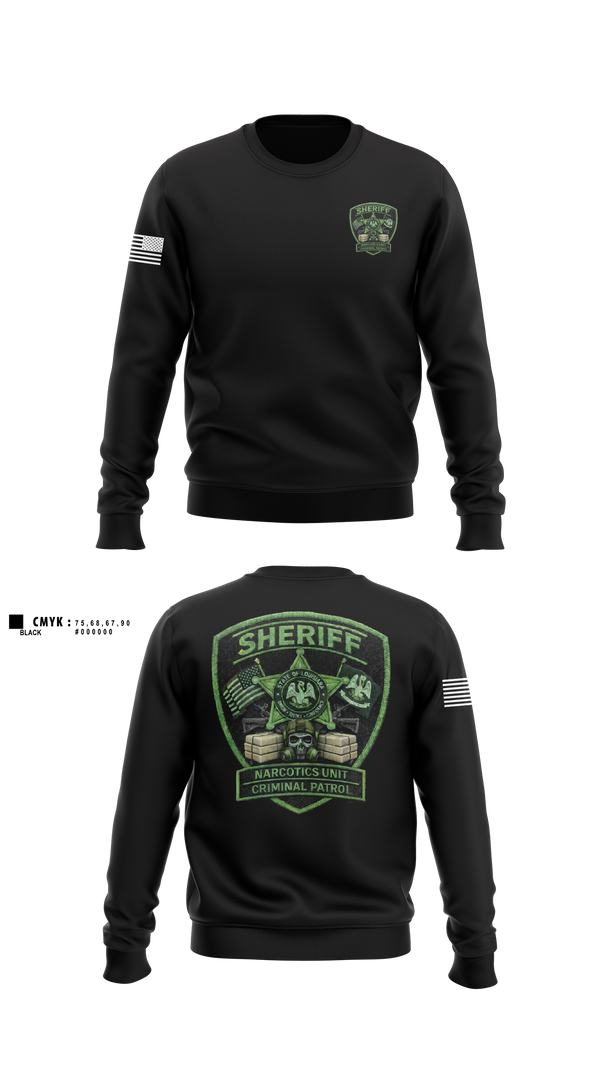 Crew Neck Sweatshirt, CRIMINAL PATROL, Police, Teamtime, Team time, sublimation, custom sports apparel, team uniforms, spirit wear, spiritwear, sports uniforms, custom shirts, team store, custom team store, fundraiser sports, apparel fundraiser