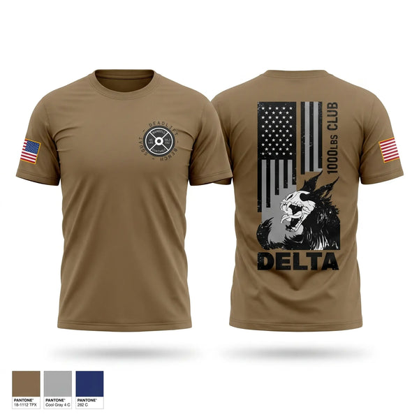 Old School Cotton Feel Shirt, Delta 5-7 ADA, Army, Teamtime, Team time, sublimation, custom sports apparel, team uniforms, spirit wear, spiritwear, sports uniforms, custom shirts, team store, custom team store, fundraiser sports, apparel fundraiser