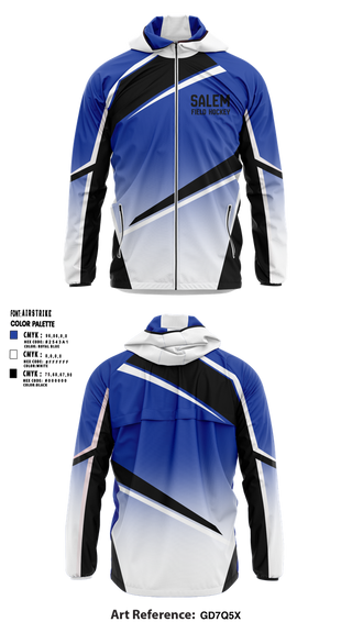 Windbreaker, Salem High School Field Hockey, Field Hockey, Teamtime, Team time, sublimation, custom sports apparel, team uniforms, spirit wear, spiritwear, sports uniforms, custom shirts, team store, custom team store, fundraiser sports, apparel fundraiser