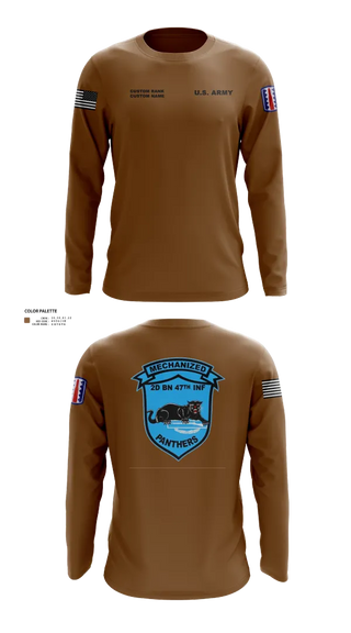 Long Sleeve Performance Shirt, C Co 2-47 197th Infantry Brigade, , Teamtime, Team time, sublimation, custom sports apparel, team uniforms, spirit wear, spiritwear, sports uniforms, custom shirts, team store, custom team store, fundraiser sports, apparel fundraiser