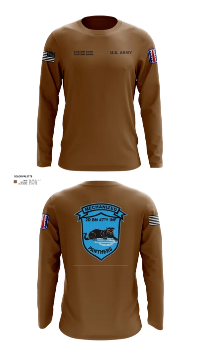 C Co 2-47 197th Infantry Brigade 20243468 Long Sleeve Performance Shirt 30