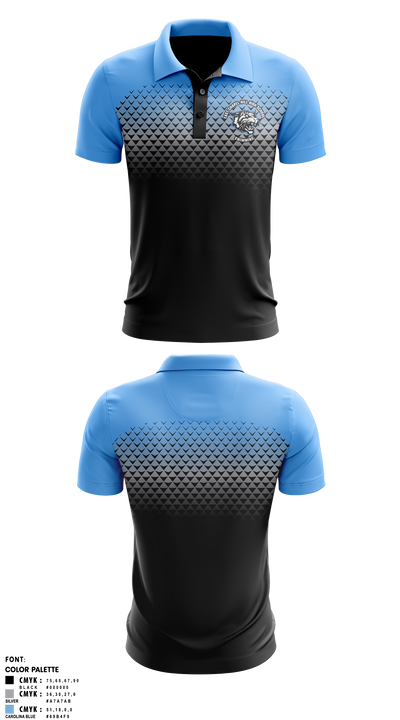 East Chapel Hill High School Swimming Short Sleeve Performance Polo - 3
