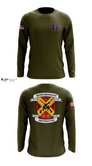 Long Sleeve Performance Shirt, FMTC Division School, Marines, Teamtime, Team time, sublimation, custom sports apparel, team uniforms, spirit wear, spiritwear, sports uniforms, custom shirts, team store, custom team store, fundraiser sports, apparel fundraiser