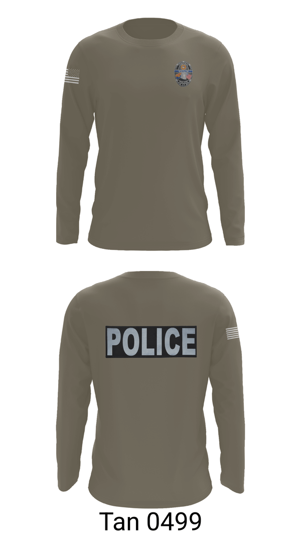 Long Sleeve Performance Shirt, Winslow Police Department, Police, Teamtime, Team time, sublimation, custom sports apparel, team uniforms, spirit wear, spiritwear, sports uniforms, custom shirts, team store, custom team store, fundraiser sports, apparel fundraiser