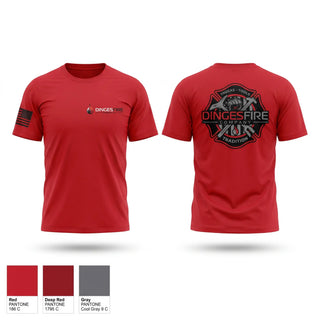 Old School Cotton Feel Shirt, Dinges Fire Company, Fire Department, Teamtime, Team time, sublimation, custom sports apparel, team uniforms, spirit wear, spiritwear, sports uniforms, custom shirts, team store, custom team store, fundraiser sports, apparel fundraiser
