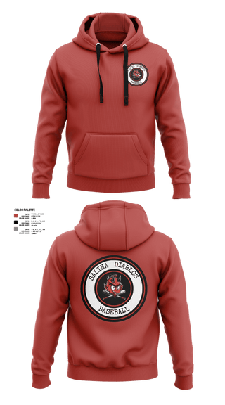 Hoodie, Salina Diablos Baseball, Baseball, Teamtime, Team time, sublimation, custom sports apparel, team uniforms, spirit wear, spiritwear, sports uniforms, custom shirts, team store, custom team store, fundraiser sports, apparel fundraiser