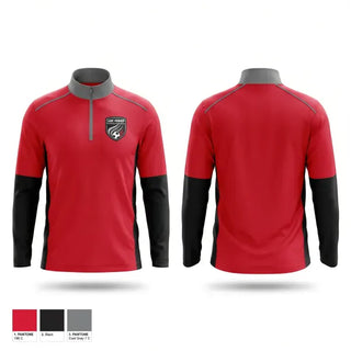 Quarter Zip Jacket, LVSA Boys Black 2017, Men's Soccer, Teamtime, Team time, sublimation, custom sports apparel, team uniforms, spirit wear, spiritwear, sports uniforms, custom shirts, team store, custom team store, fundraiser sports, apparel fundraiser