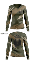 Public Land Bow Hunters Women's Long Sleeve V-neck Shirt - 4