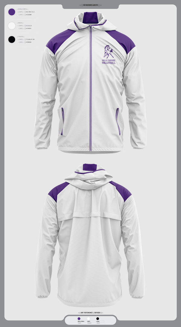 Windbreaker, Belle Fourche Volleyball, Women's Volleyball, Teamtime, Team time, sublimation, custom sports apparel, team uniforms, spirit wear, spiritwear, sports uniforms, custom shirts, team store, custom team store, fundraiser sports, apparel fundraiser