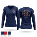 Mokelumne hill fire department Women's Long Sleeve V-neck Shirt - 1