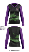 Fresno Mambas 67071112 Women's Long Sleeve V-neck Shirt - 1