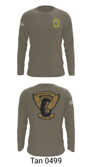 Long Sleeve Performance Shirt, Henderson County Motor Unit, Police, Teamtime, Team time, sublimation, custom sports apparel, team uniforms, spirit wear, spiritwear, sports uniforms, custom shirts, team store, custom team store, fundraiser sports, apparel fundraiser