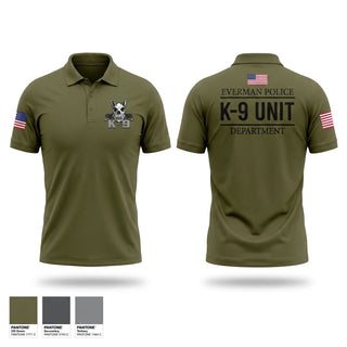 Short Sleeve Performance Polo, K9 Unit, Police, Teamtime, Team time, sublimation, custom sports apparel, team uniforms, spirit wear, spiritwear, sports uniforms, custom shirts, team store, custom team store, fundraiser sports, apparel fundraiser