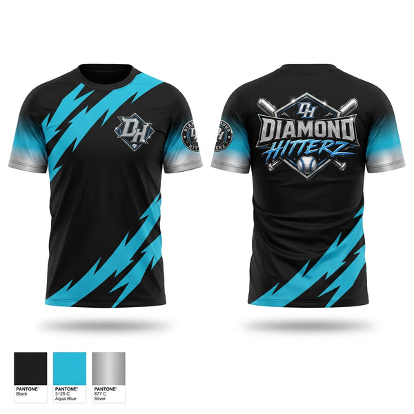 Short Sleeve Performance Shirt, Diamond Hitterz, Baseball, Teamtime, Team time, sublimation, custom sports apparel, team uniforms, spirit wear, spiritwear, sports uniforms, custom shirts, team store, custom team store, fundraiser sports, apparel fundraiser