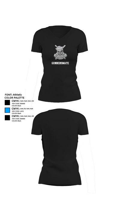 GUNNERSMATE 50688941 Women's Short Sleeve V-neck Shirt - 23