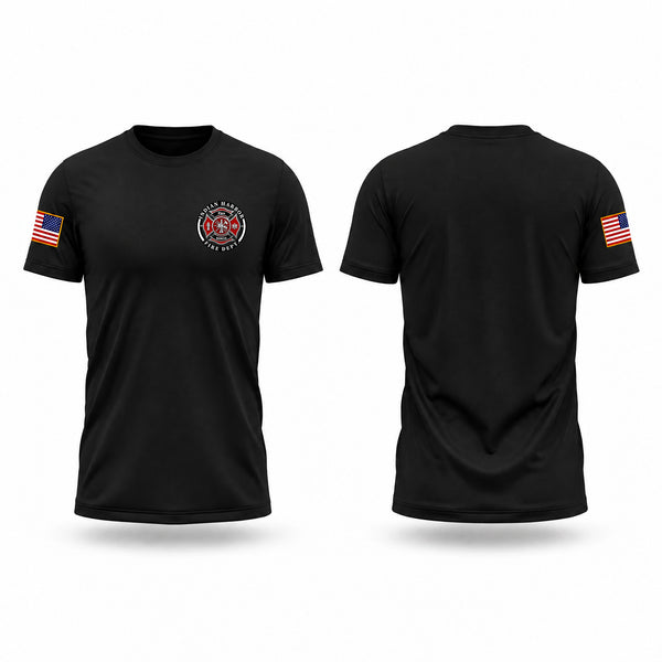 Old School Cotton Feel Shirt, Indian Harbor Volunteer Fire Department, Fire Department, Teamtime, Team time, sublimation, custom sports apparel, team uniforms, spirit wear, spiritwear, sports uniforms, custom shirts, team store, custom team store, fundraiser sports, apparel fundraiser
