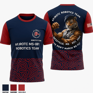 Short Sleeve Performance Shirt, AFJROTC MS-081 ROBOTICS TEAM, Air Force, Teamtime, Team time, sublimation, custom sports apparel, team uniforms, spirit wear, spiritwear, sports uniforms, custom shirts, team store, custom team store, fundraiser sports, apparel fundraiser