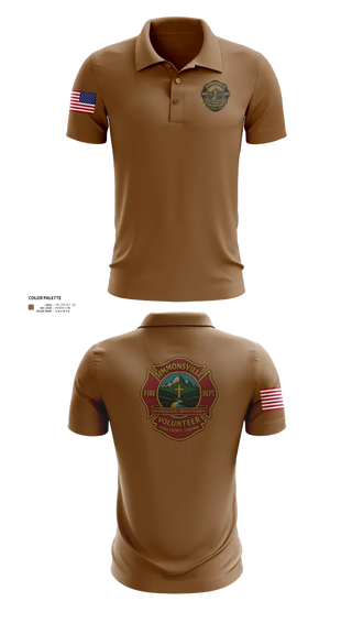 Short Sleeve Performance Polo, Simmonsville VFD, , Teamtime, Team time, sublimation, custom sports apparel, team uniforms, spirit wear, spiritwear, sports uniforms, custom shirts, team store, custom team store, fundraiser sports, apparel fundraiser