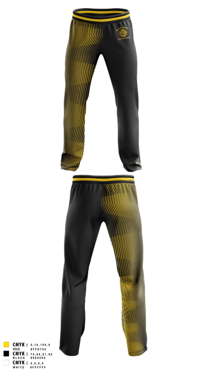 Golden Jaguaretts Dance/Step Team 62513420 Sweatpants - 2