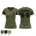 BCSO K9 UNIT 96561030 Women's Short Sleeve V-neck Shirt - 1