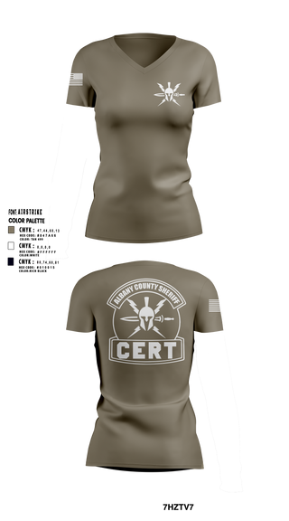 Womens Short Sleeve Vneck Shirt, Albany County Sheriff C.E.R.T., Wrestling, Teamtime, Team time, sublimation, custom sports apparel, team uniforms, spirit wear, spiritwear, sports uniforms, custom shirts, team store, custom team store, fundraiser sports, apparel fundraiser