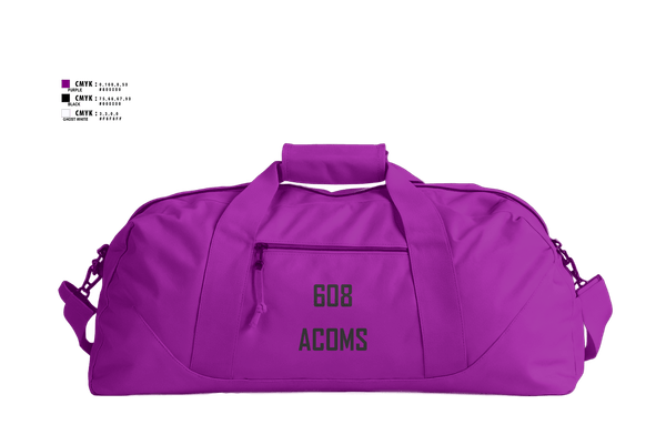 Duffle Bag, 608 ACOMS, Air Force, Teamtime, Team time, sublimation, custom sports apparel, team uniforms, spirit wear, spiritwear, sports uniforms, custom shirts, team store, custom team store, fundraiser sports, apparel fundraiser