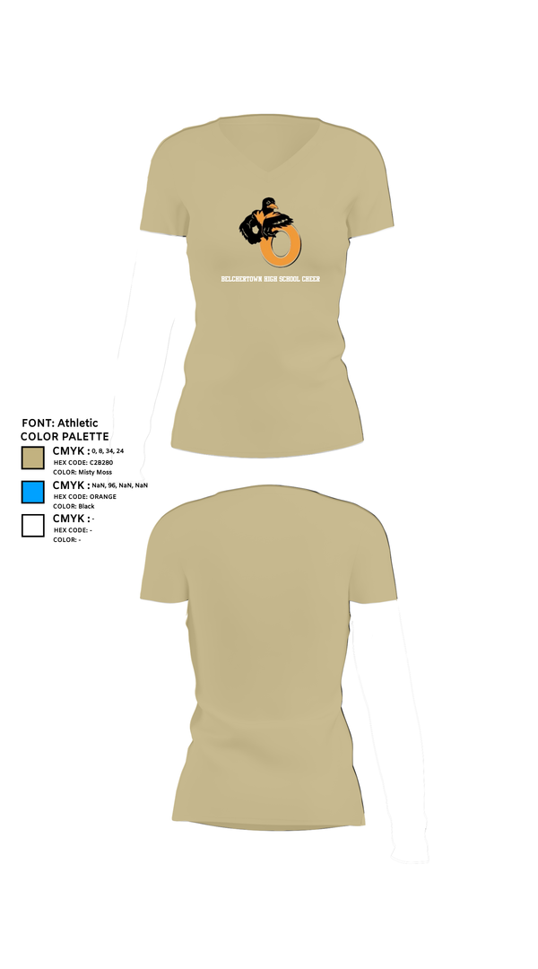 Womens Short Sleeve Vneck Shirt, Belchertown High School Cheer, Cheer, Teamtime, Team time, sublimation, custom sports apparel, team uniforms, spirit wear, spiritwear, sports uniforms, custom shirts, team store, custom team store, fundraiser sports, apparel fundraiser