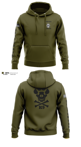 Hoodie, Yakima Police Department K9 School, Police, Teamtime, Team time, sublimation, custom sports apparel, team uniforms, spirit wear, spiritwear, sports uniforms, custom shirts, team store, custom team store, fundraiser sports, apparel fundraiser