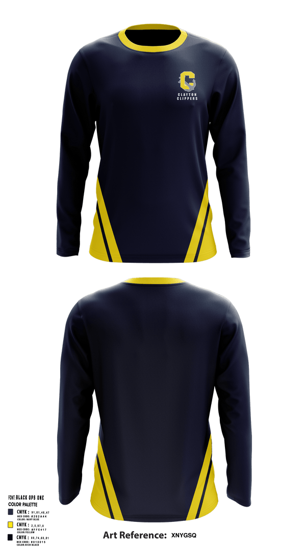 Long Sleeve Performance Shirt, Clayton clippers, Track & Field, Teamtime, Team time, sublimation, custom sports apparel, team uniforms, spirit wear, spiritwear, sports uniforms, custom shirts, team store, custom team store, fundraiser sports, apparel fundraiser