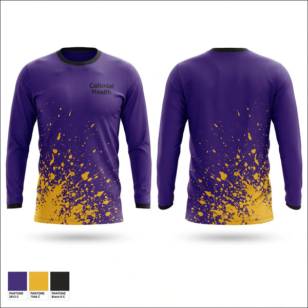 Long Sleeve Performance Shirt, Colonial Health, , Teamtime, Team time, sublimation, custom sports apparel, team uniforms, spirit wear, spiritwear, sports uniforms, custom shirts, team store, custom team store, fundraiser sports, apparel fundraiser