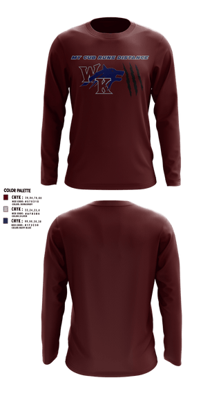 Long Sleeve Performance Shirt, White Knoll High School Track & Field, Track & Field, Teamtime, Team time, sublimation, custom sports apparel, team uniforms, spirit wear, spiritwear, sports uniforms, custom shirts, team store, custom team store, fundraiser sports, apparel fundraiser