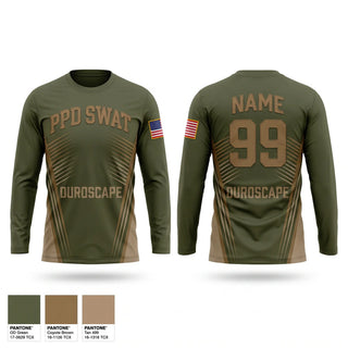 Long Sleeve Performance Shirt, PPD SWAT, Police, Teamtime, Team time, sublimation, custom sports apparel, team uniforms, spirit wear, spiritwear, sports uniforms, custom shirts, team store, custom team store, fundraiser sports, apparel fundraiser