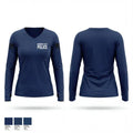 Midwest city police 76409916 Women's Long Sleeve V-neck Shirt - 1