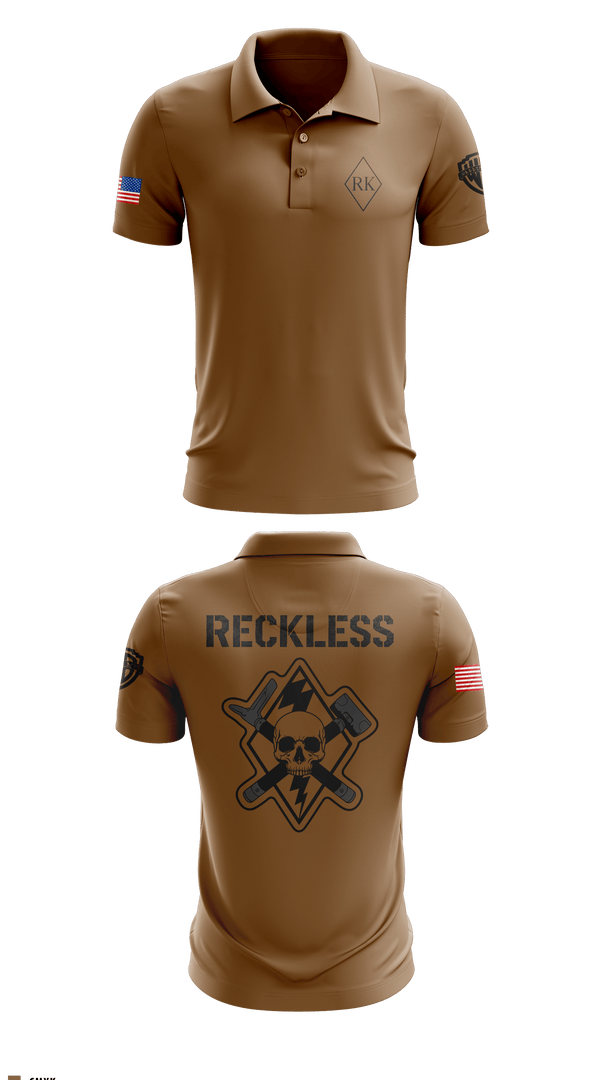 Short Sleeve Performance Polo, 3rd Platoon Cco 2-37 AR, Army, Teamtime, Team time, sublimation, custom sports apparel, team uniforms, spirit wear, spiritwear, sports uniforms, custom shirts, team store, custom team store, fundraiser sports, apparel fundraiser