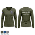 Prince George's County Police Robbery Unit 54388411 Women's Long Sleeve V-neck Shirt - 3