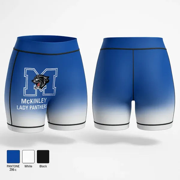 Womens Shorts, McKinley Lady Panthers, Women's Volleyball, Teamtime, Team time, sublimation, custom sports apparel, team uniforms, spirit wear, spiritwear, sports uniforms, custom shirts, team store, custom team store, fundraiser sports, apparel fundraiser