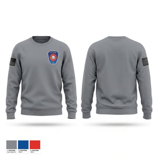 Crew Neck Sweatshirt, Bull Head, Fire Department, Teamtime, Team time, sublimation, custom sports apparel, team uniforms, spirit wear, spiritwear, sports uniforms, custom shirts, team store, custom team store, fundraiser sports, apparel fundraiser