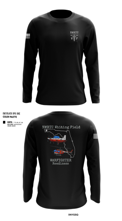 NMRTU Whiting Field 31708583 Long Sleeve Performance Shirt 100
