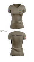 3BN/6BDE Cobras 11640009 Women's Short Sleeve V-neck Shirt - 2