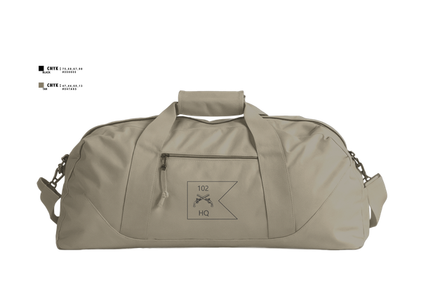 Duffle Bag, HHC, 102d MP BN, National Guard, Teamtime, Team time, sublimation, custom sports apparel, team uniforms, spirit wear, spiritwear, sports uniforms, custom shirts, team store, custom team store, fundraiser sports, apparel fundraiser