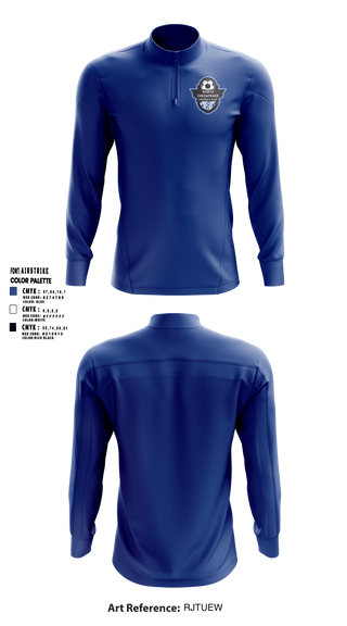 Quarter Zip Jacket, North Chesapeake Football Club, Men's Soccer, Teamtime, Team time, sublimation, custom sports apparel, team uniforms, spirit wear, spiritwear, sports uniforms, custom shirts, team store, custom team store, fundraiser sports, apparel fundraiser