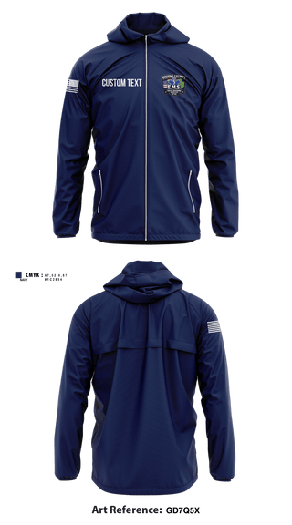 Windbreaker, Greene County EMS, EMS/EMT, Teamtime, Team time, sublimation, custom sports apparel, team uniforms, spirit wear, spiritwear, sports uniforms, custom shirts, team store, custom team store, fundraiser sports, apparel fundraiser