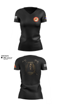 E Trp, 6-1 CAV 23539481 Women's Short Sleeve V-neck Shirt - 1