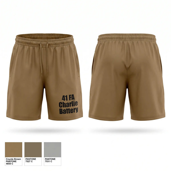 Athletic Shorts With Pockets, 4-1 FA Charlie Battery, Army, Teamtime, Team time, sublimation, custom sports apparel, team uniforms, spirit wear, spiritwear, sports uniforms, custom shirts, team store, custom team store, fundraiser sports, apparel fundraiser