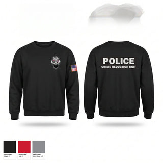 Crew Neck Sweatshirt, CRIME REDUCTION UNIT, Police, Teamtime, Team time, sublimation, custom sports apparel, team uniforms, spirit wear, spiritwear, sports uniforms, custom shirts, team store, custom team store, fundraiser sports, apparel fundraiser