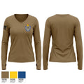 USS GERMANTOWN Women's Long Sleeve V-neck Shirt - 1