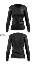 Criminal Investigation Unit Women's Long Sleeve V-neck Shirt - 21