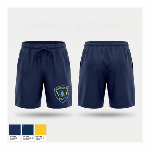 Athletic Shorts With Pockets, Westbrook Police, Police, Teamtime, Team time, sublimation, custom sports apparel, team uniforms, spirit wear, spiritwear, sports uniforms, custom shirts, team store, custom team store, fundraiser sports, apparel fundraiser