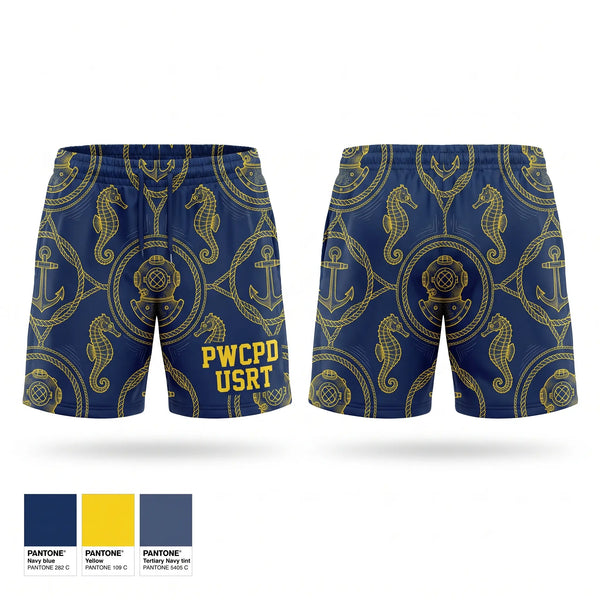 Athletic Shorts With Pockets, PWCPD USRT, Police, Teamtime, Team time, sublimation, custom sports apparel, team uniforms, spirit wear, spiritwear, sports uniforms, custom shirts, team store, custom team store, fundraiser sports, apparel fundraiser