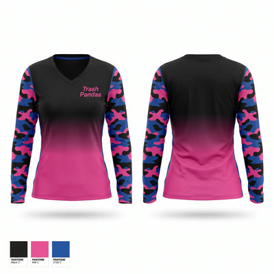 Trash Pandas Women's Long Sleeve V-neck Shirt - 1